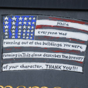 Memorial to 911 firemen